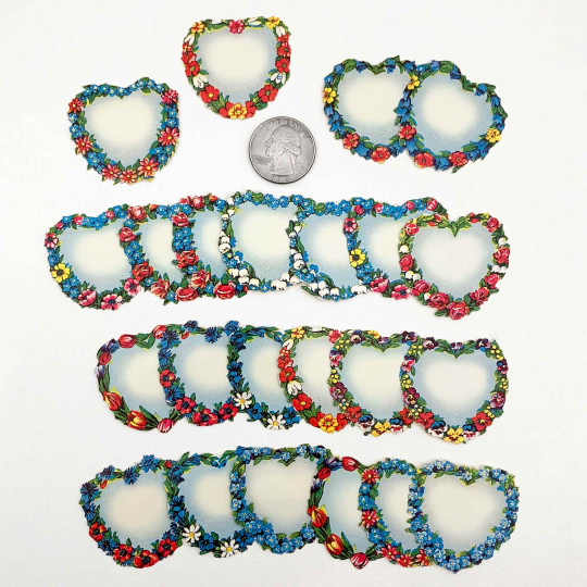 Floral Hearts Loose Valentine Paper Scrap Pack